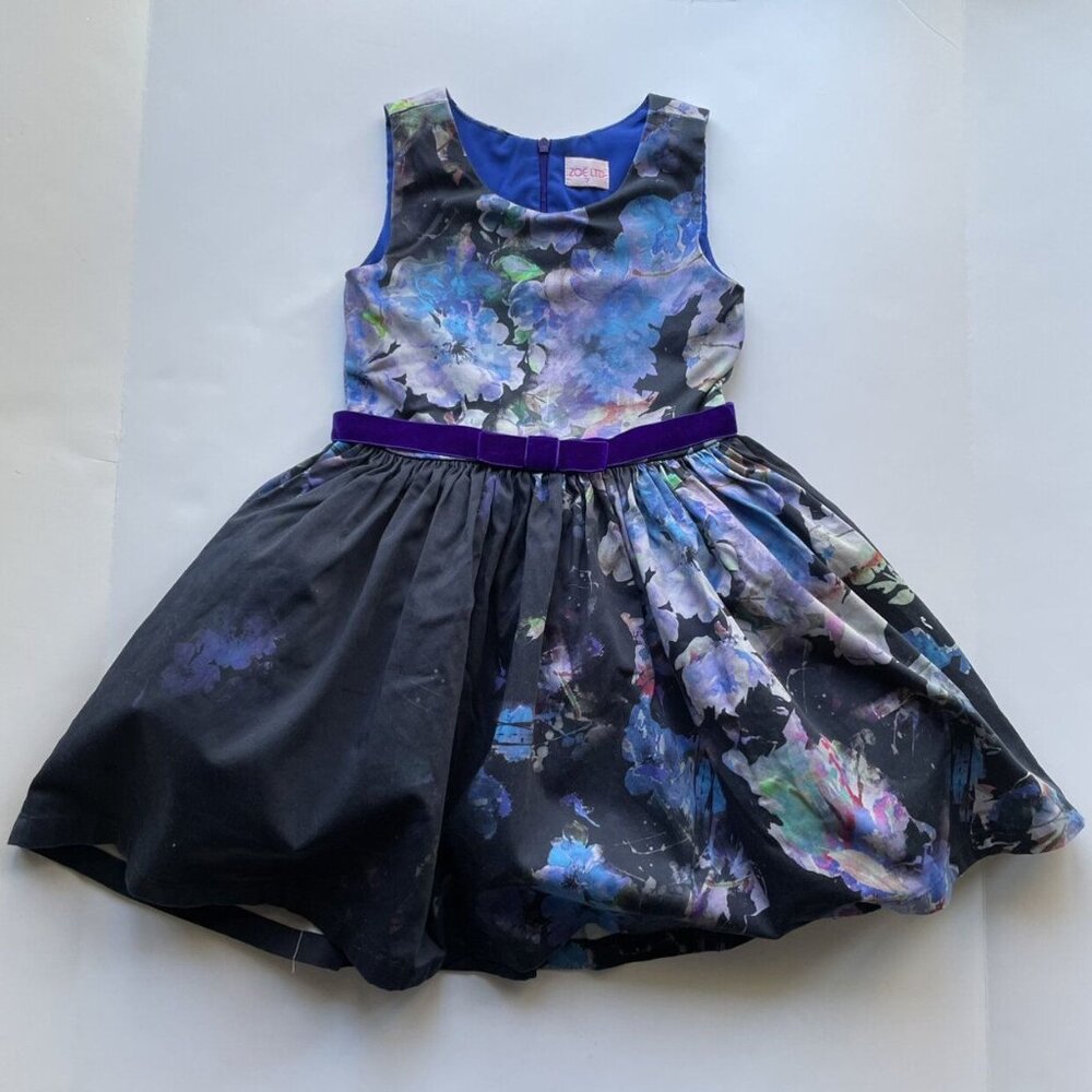 Zoe Midnight Flowers Dress